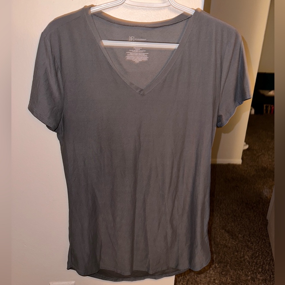 No Boundaries Gray Top